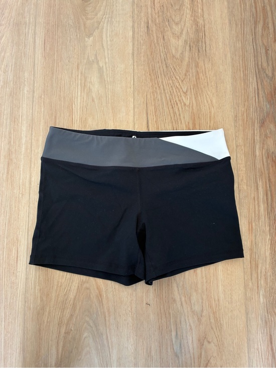 avocado Pants - Avocado - Women’s Black Athletic Shorts with Gray & White Waistband